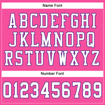 Custom Pink White-Purple Mesh Authentic Football Jersey - Sky-Custom