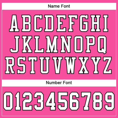 Custom Pink White-Black Mesh Authentic Football Jersey - Sky-Custom