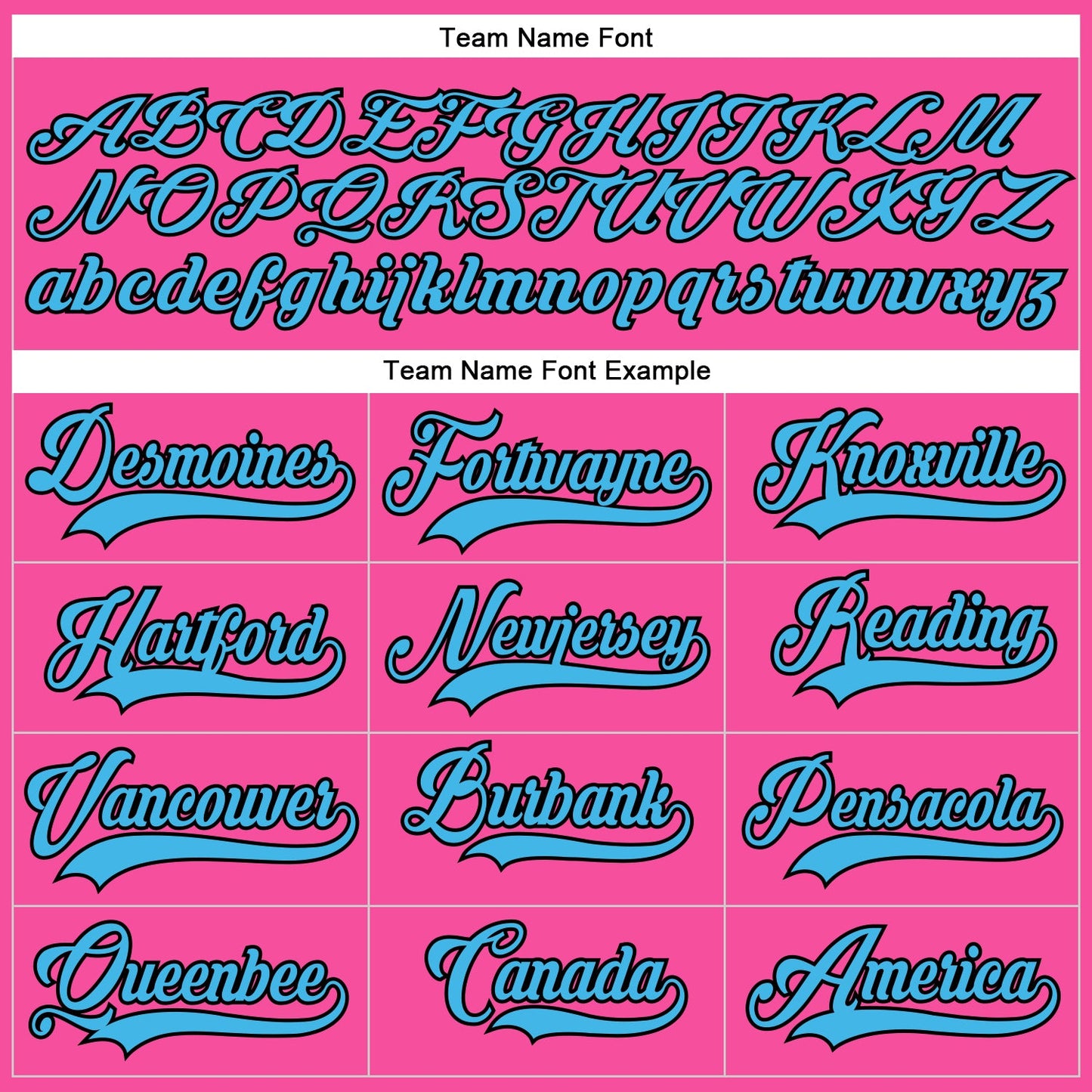 Custom Pink Sky Blue-Black Hockey Lace Neck Jersey - Sky-Custom