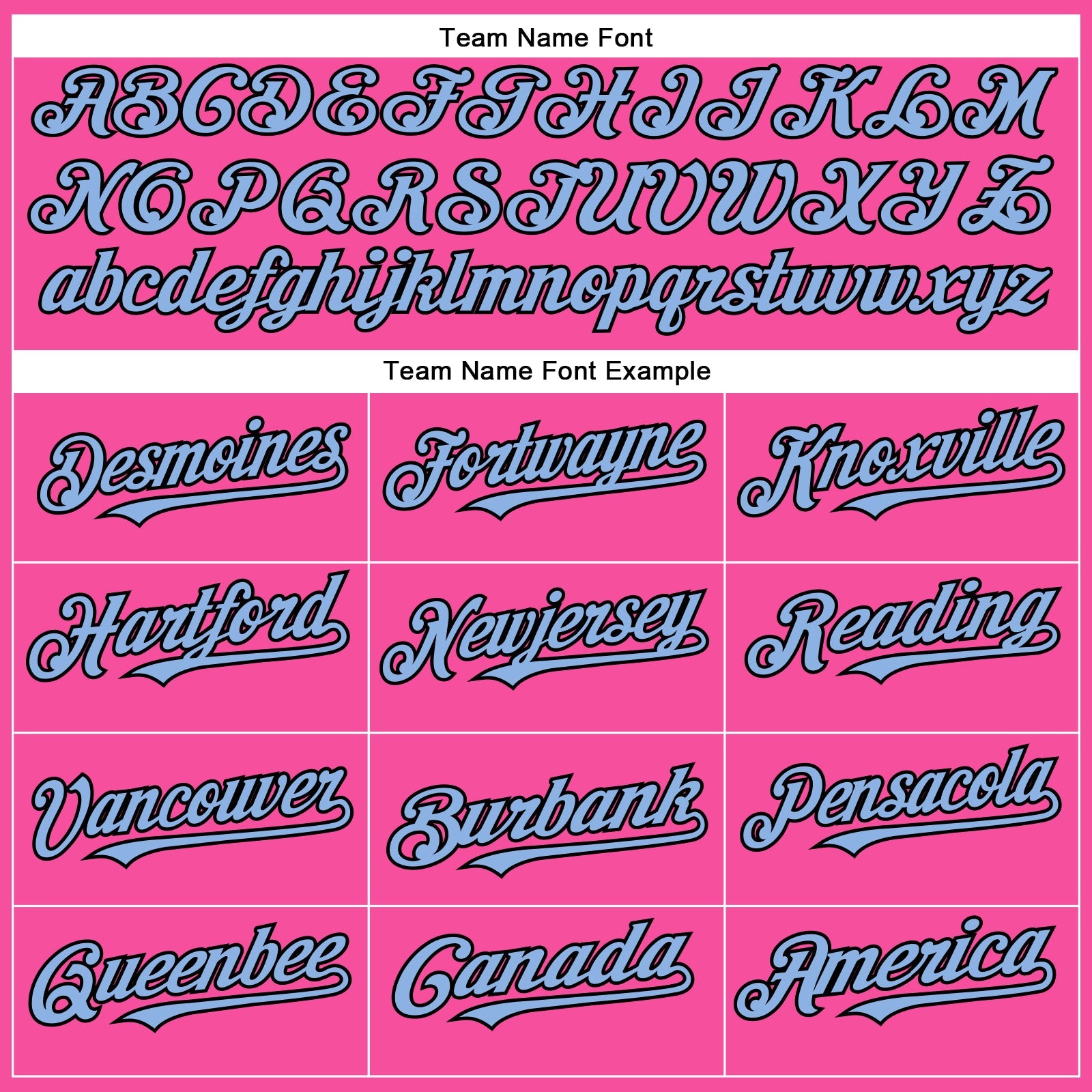 Custom Pink Light Blue-Black Authentic Baseball Jersey - Sky-Custom