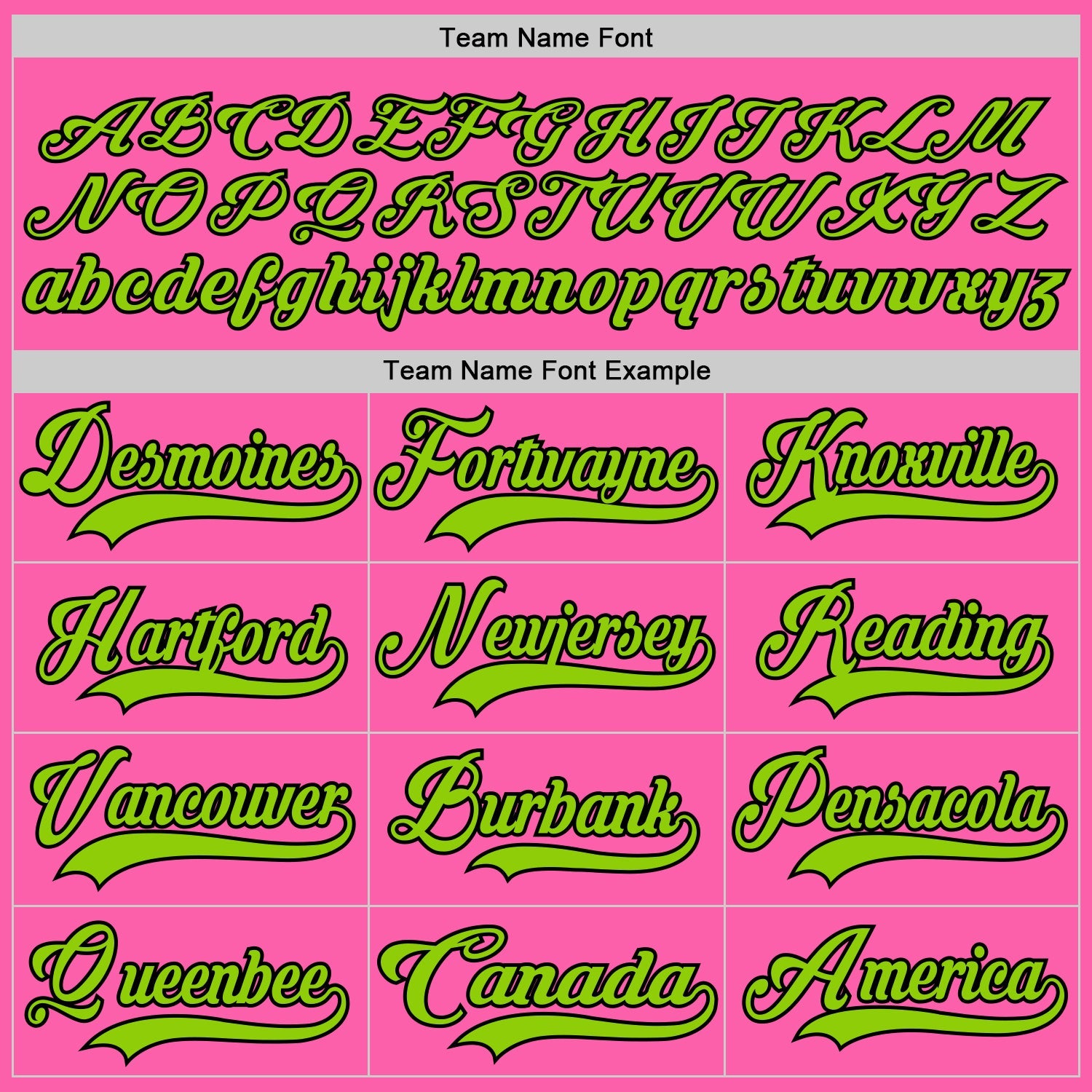Custom Pink Neon Green-Black Hockey Jersey - Sky-Custom