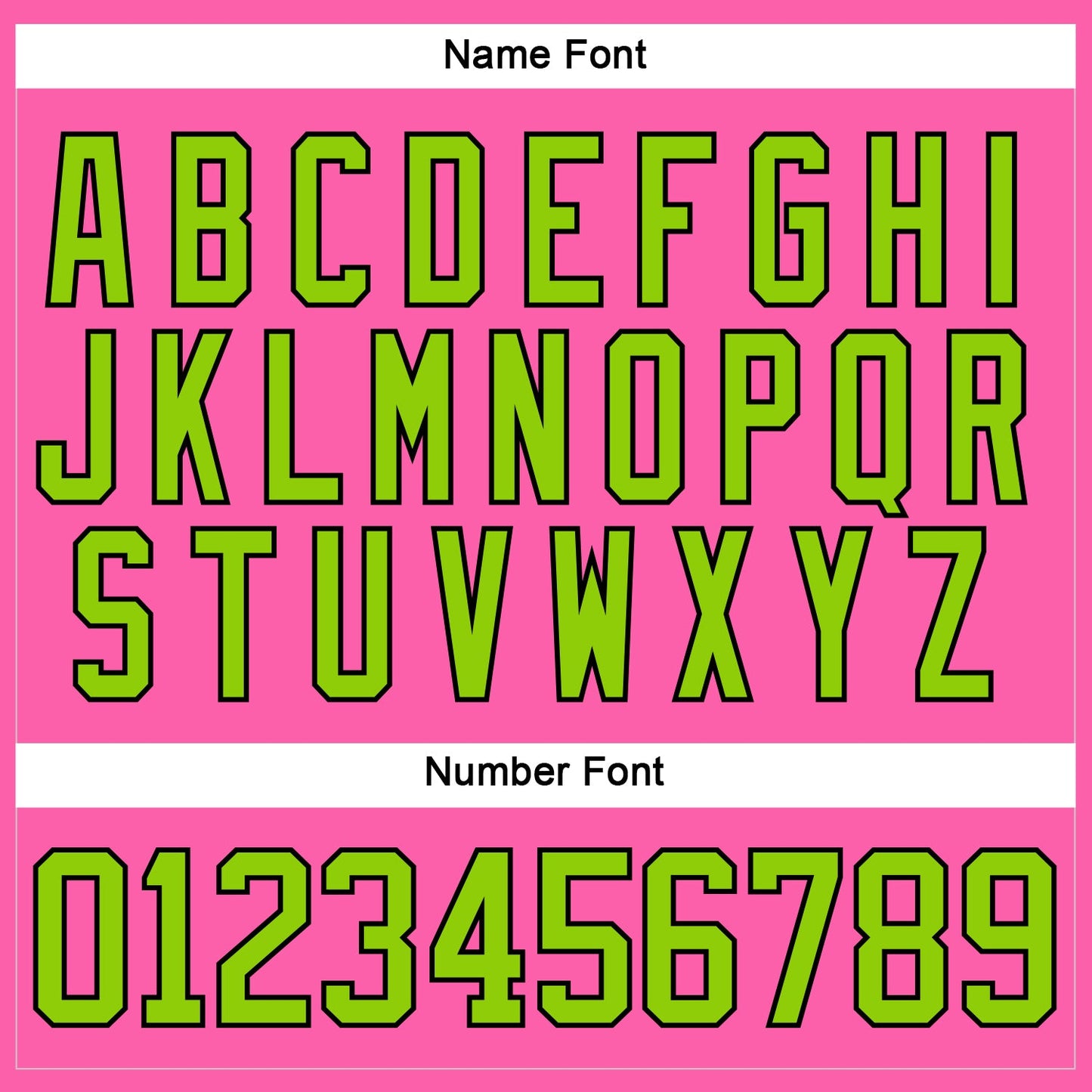 Custom Pink Neon Green-Black Hockey Jersey - Sky-Custom