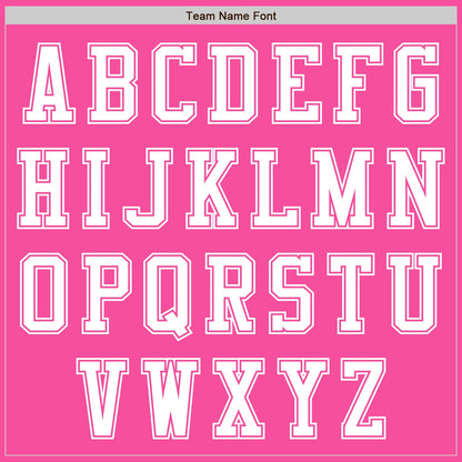 Custom Pink White Authentic Baseball Jersey - Sky-Custom