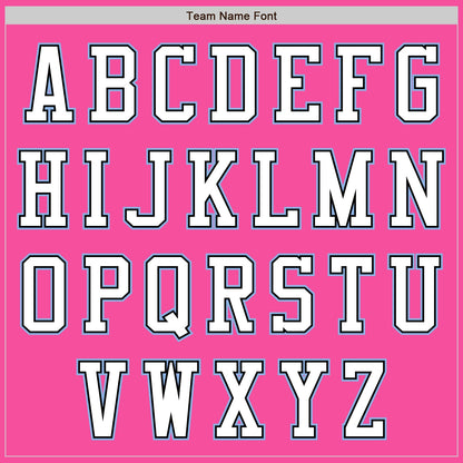 Custom Pink Black-Light Blue Authentic Baseball Jersey - Sky-Custom