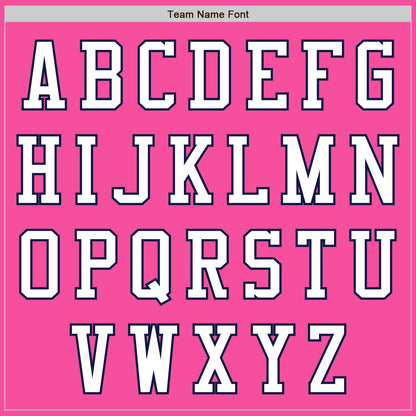 Custom Pink White-Navy Authentic Baseball Jersey - Sky-Custom