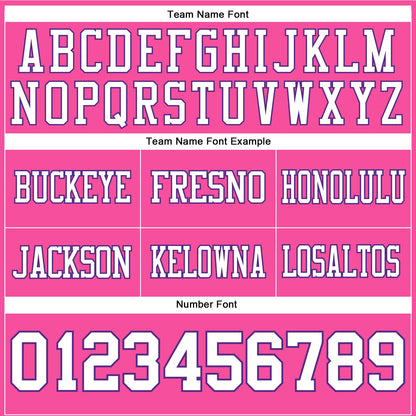 Custom Pink White-Purple Mesh Authentic Football Jersey - Sky-Custom