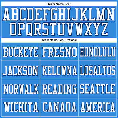 Custom Powder Blue White-Royal Mesh Authentic Football Jersey - Sky-Custom