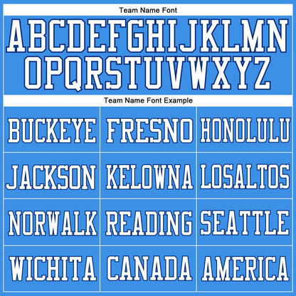 Custom Powder Blue Royal-White Mesh Authentic Football Jersey - Sky-Custom