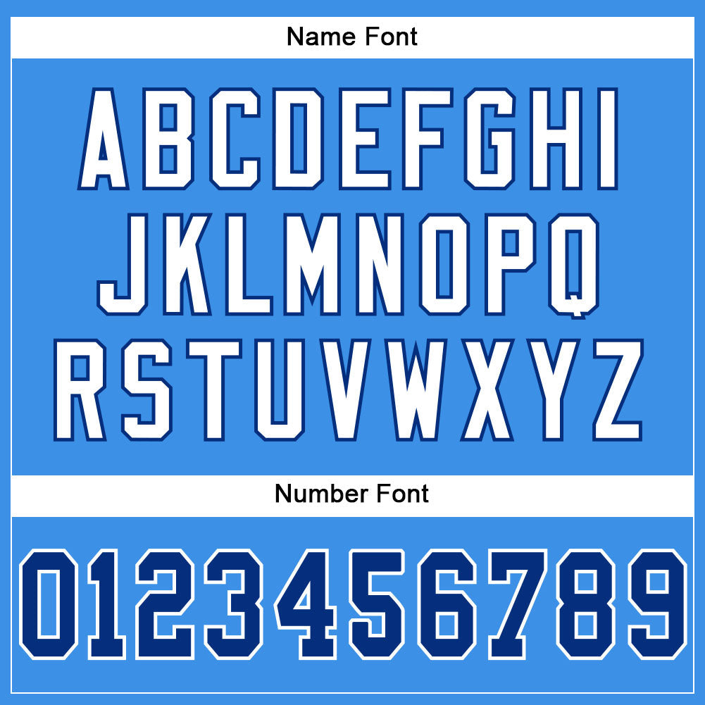 Custom Powder Blue Royal-White Mesh Authentic Football Jersey - Sky-Custom