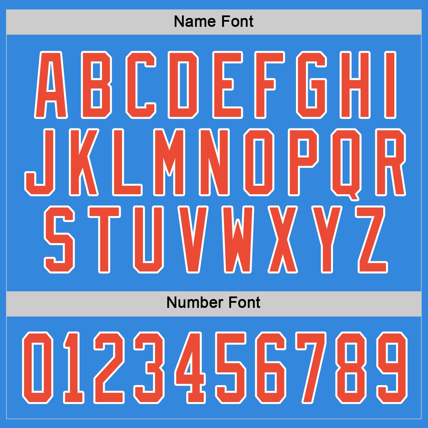 Custom Powder Blue Orange-White Hockey Jersey - Sky-Custom