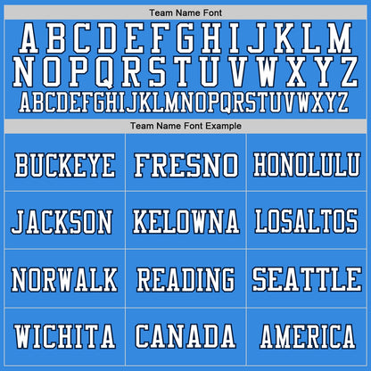 Custom Powder Blue Navy-White Mesh Authentic Football Jersey - Sky-Custom