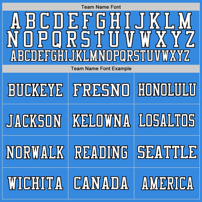 Custom Powder Blue Black-White Mesh Authentic Football Jersey - Sky-Custom