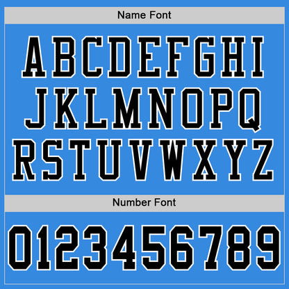 Custom Powder Blue Black-White Mesh Authentic Football Jersey - Sky-Custom