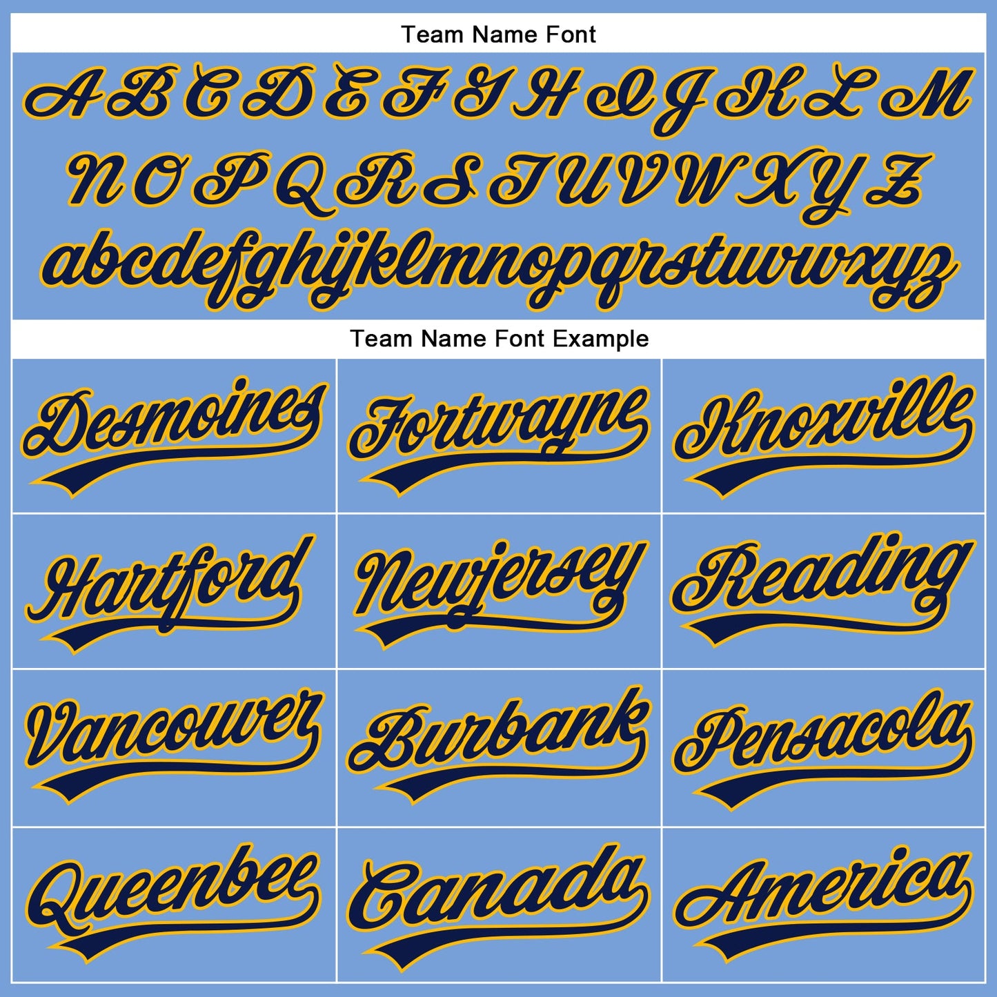Custom Powder Blue Navy-Gold Authentic Baseball Jersey - Sky-Custom
