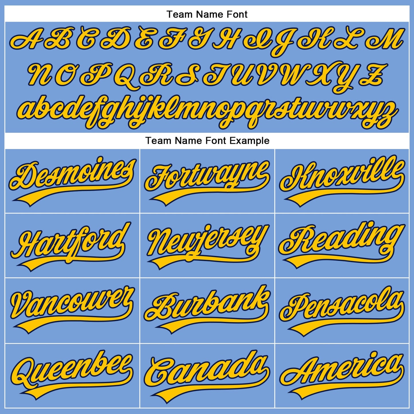 Custom Powder Blue Yellow-Navy Authentic Baseball Jersey - Sky-Custom