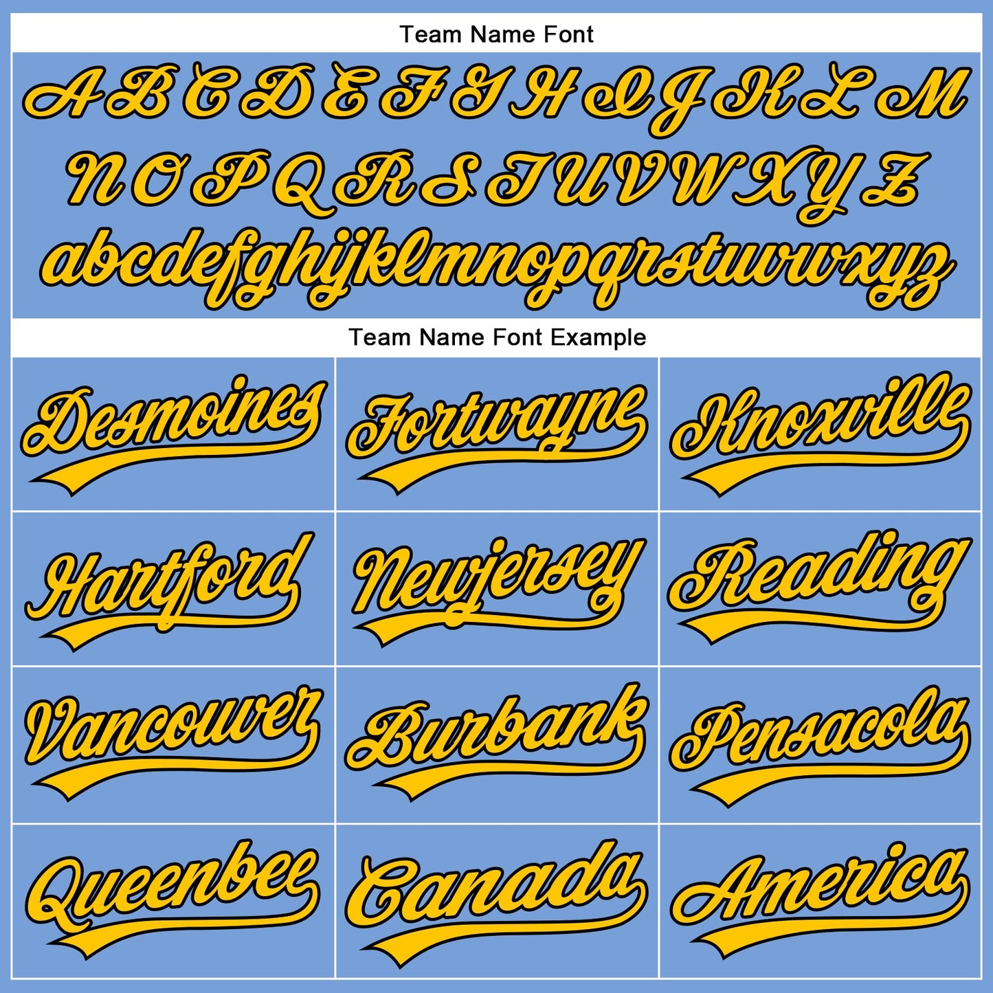 Custom Powder Blue Yellow-Black Authentic Baseball Jersey - Sky-Custom