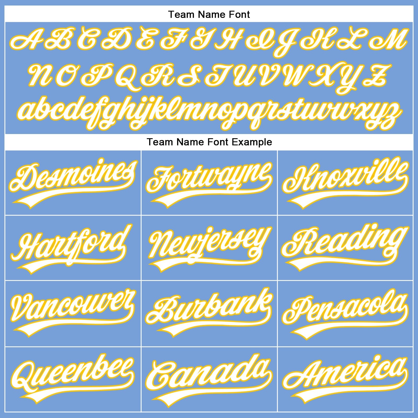 Custom Powder Blue White-Yellow Authentic Baseball Jersey - Sky-Custom