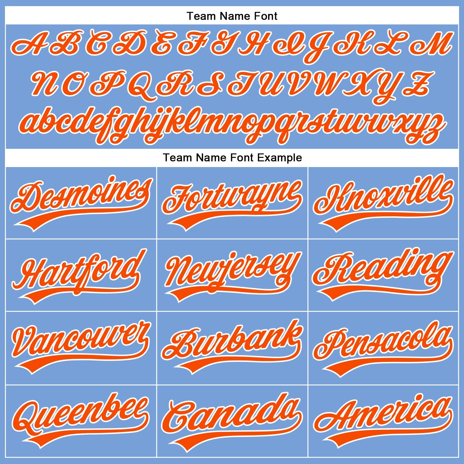 Custom Powder Blue Orange-White Authentic Baseball Jersey - Sky-Custom