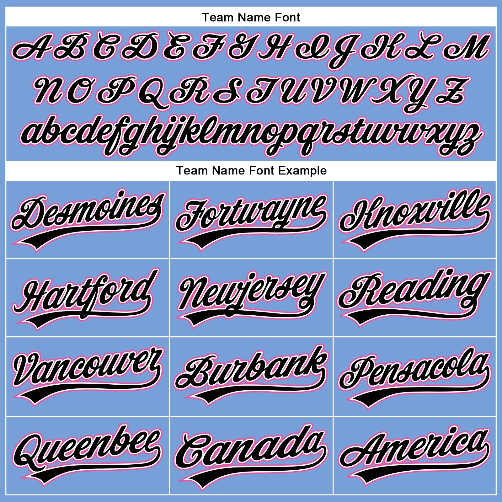 Custom Powder Blue Pink-Black Authentic Baseball Jersey - Sky-Custom