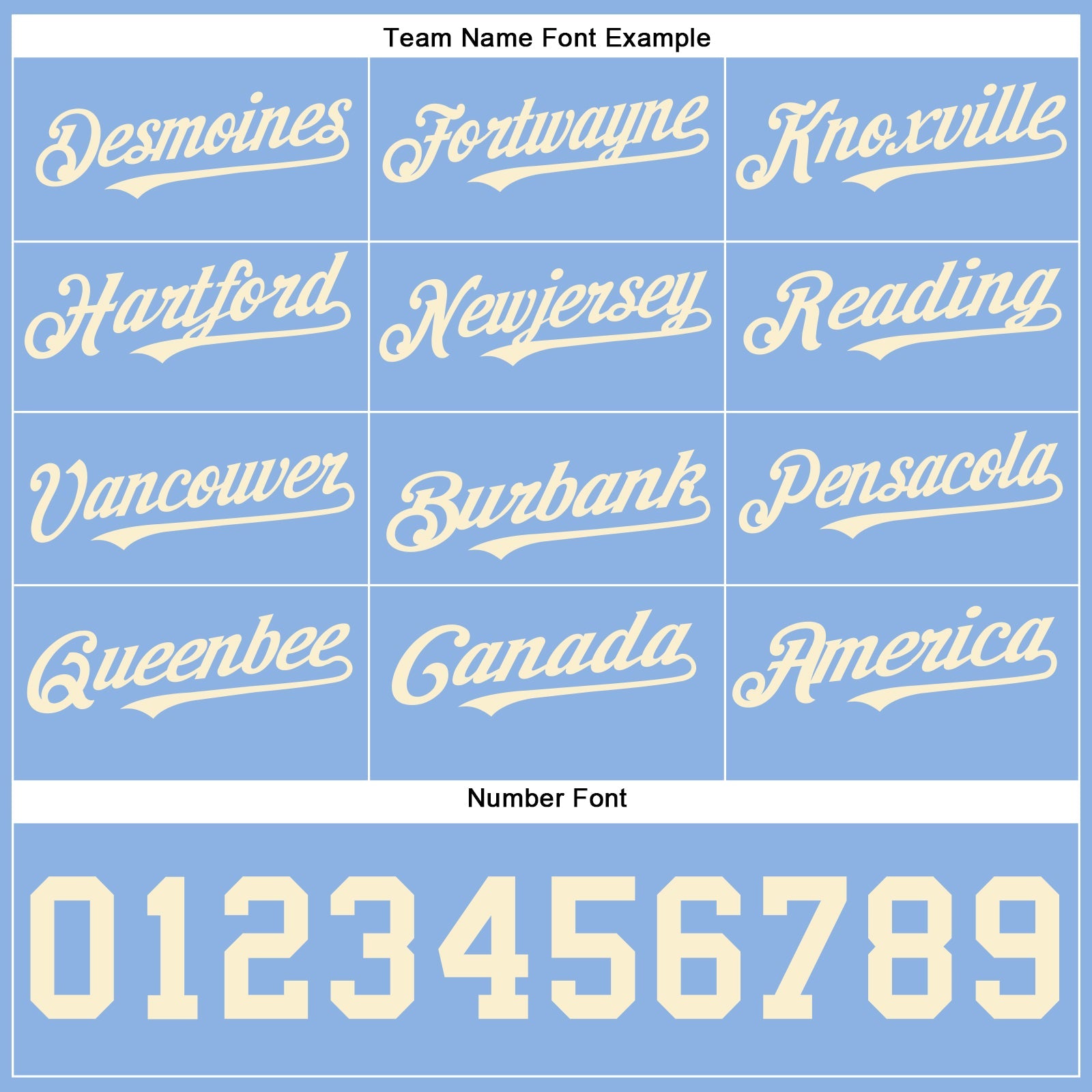 Custom Powder Blue Cream Authentic Baseball Jersey - Sky-Custom