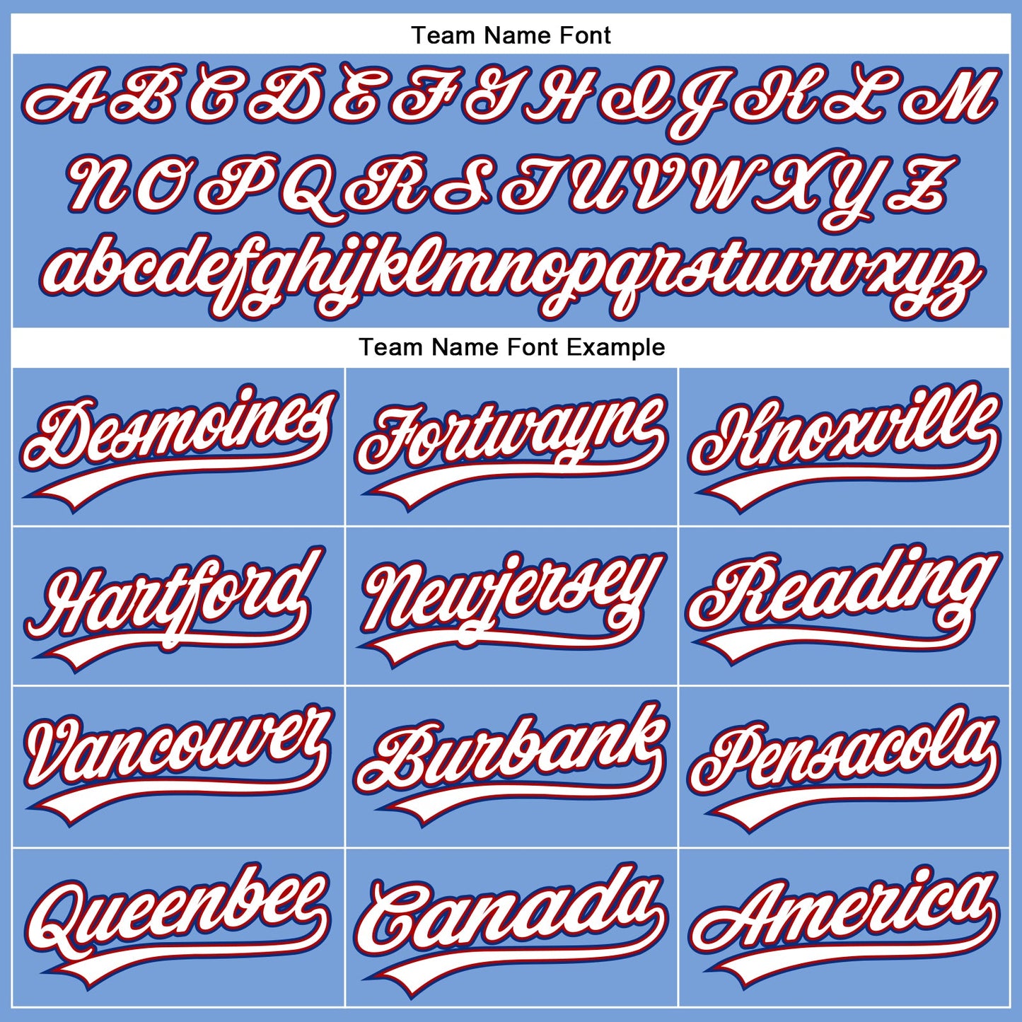Custom Powder Blue Red Pinstripe White-Royal Authentic Baseball Jersey - Sky-Custom