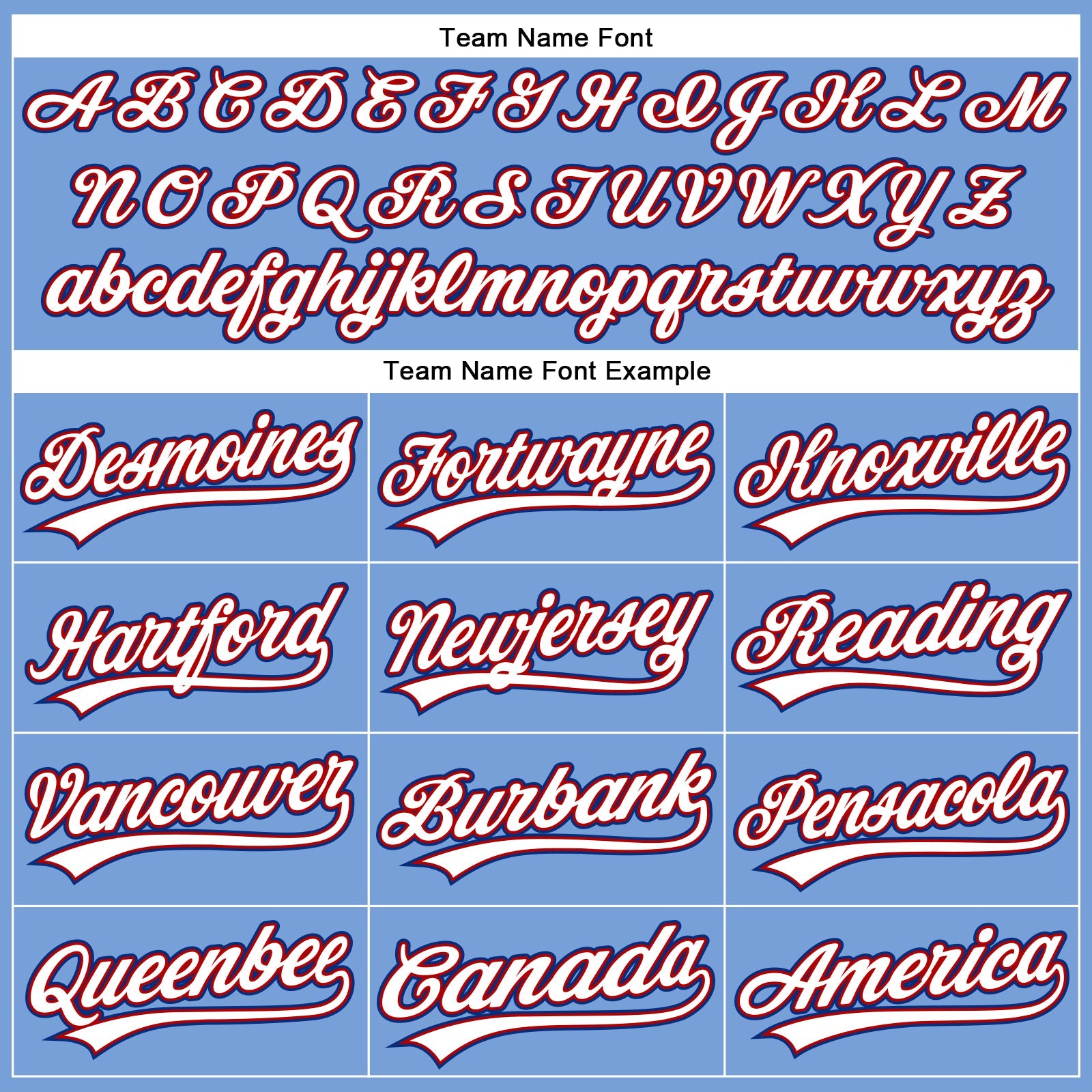 Custom Powder Blue Red Pinstripe White-Royal Authentic Baseball Jersey - Sky-Custom