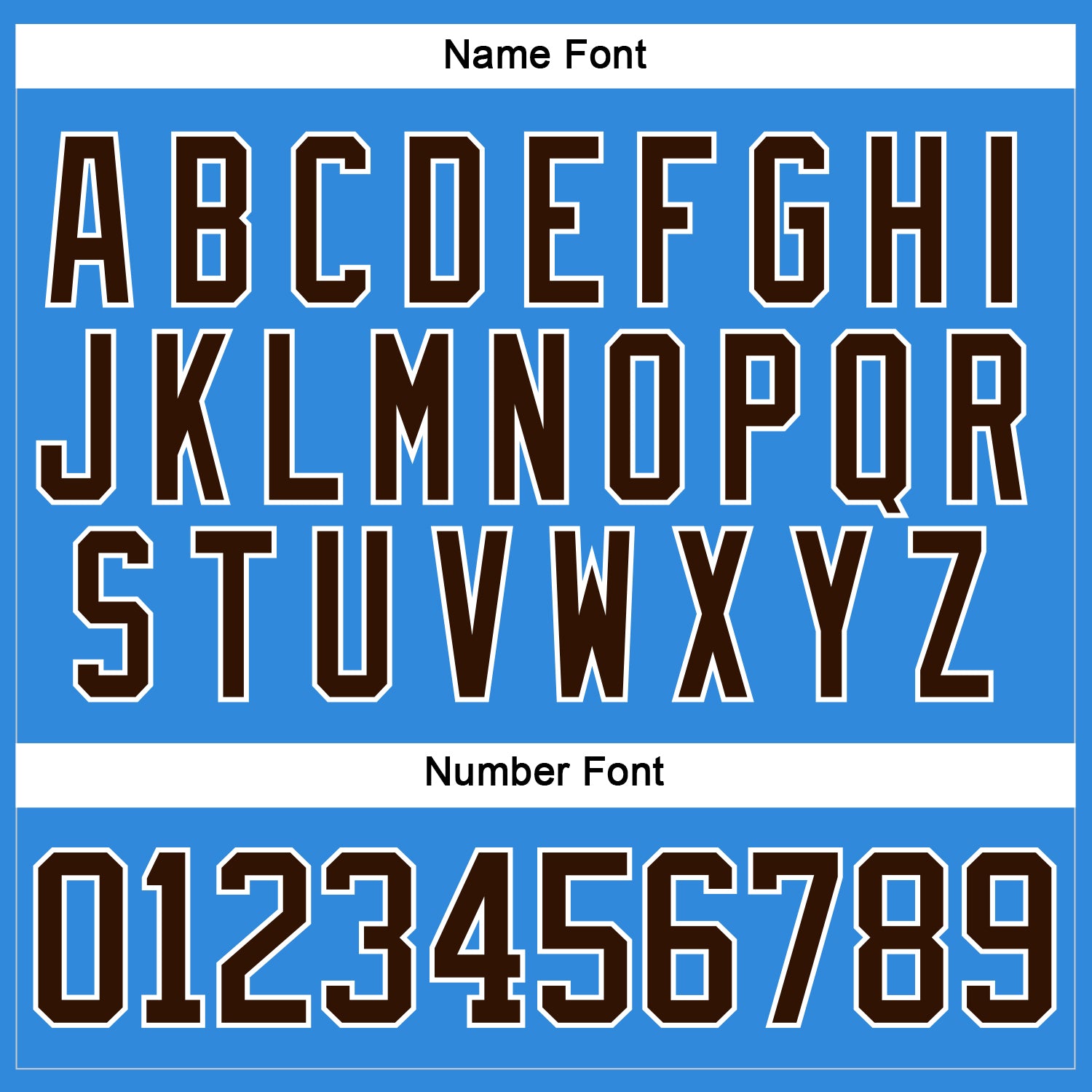 Custom Sky Blue Brown-White Hockey Lace Neck Jersey - Sky-Custom