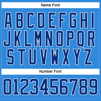 Custom Sky Blue Royal-White Hockey Lace Neck Jersey - Sky-Custom