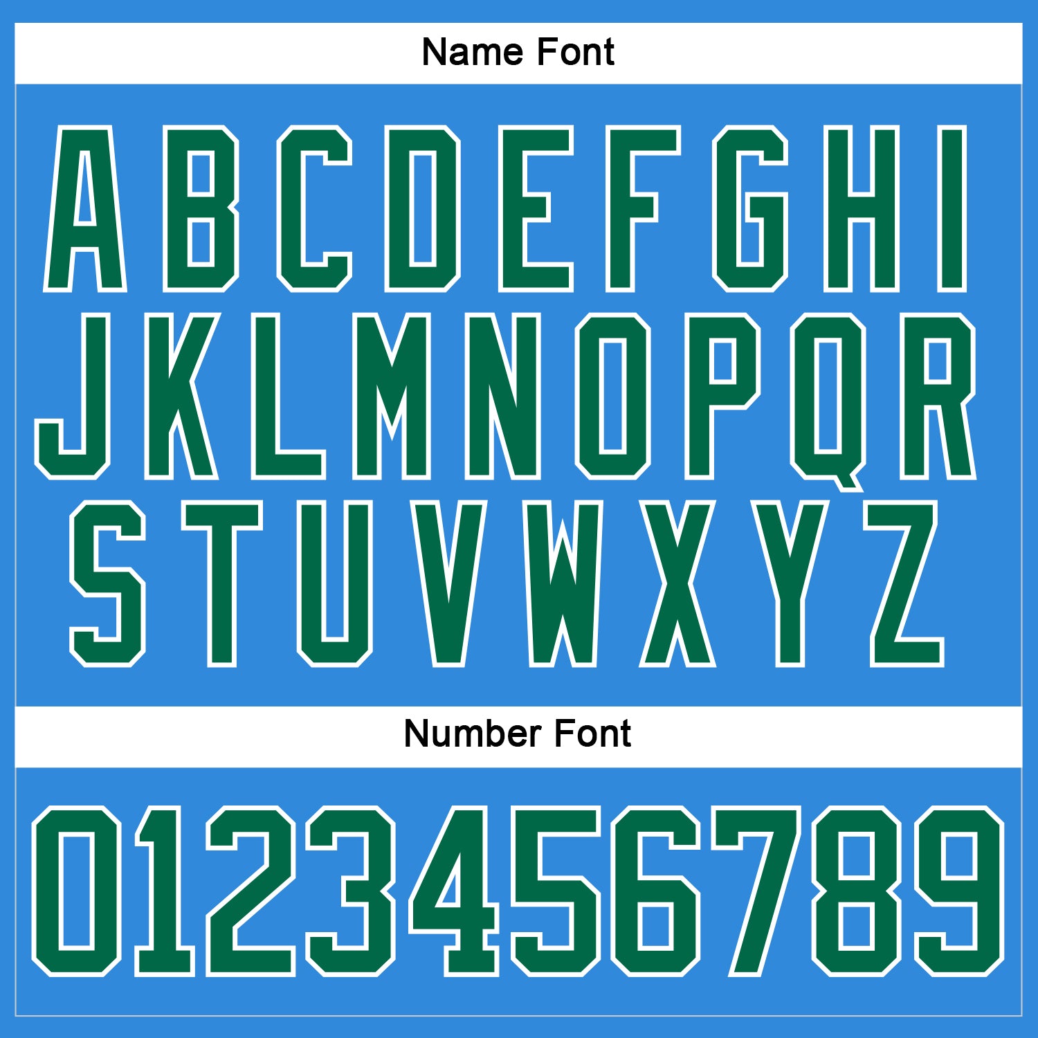 Custom Sky Blue Kelly Green-White Hockey Lace Neck Jersey - Sky-Custom