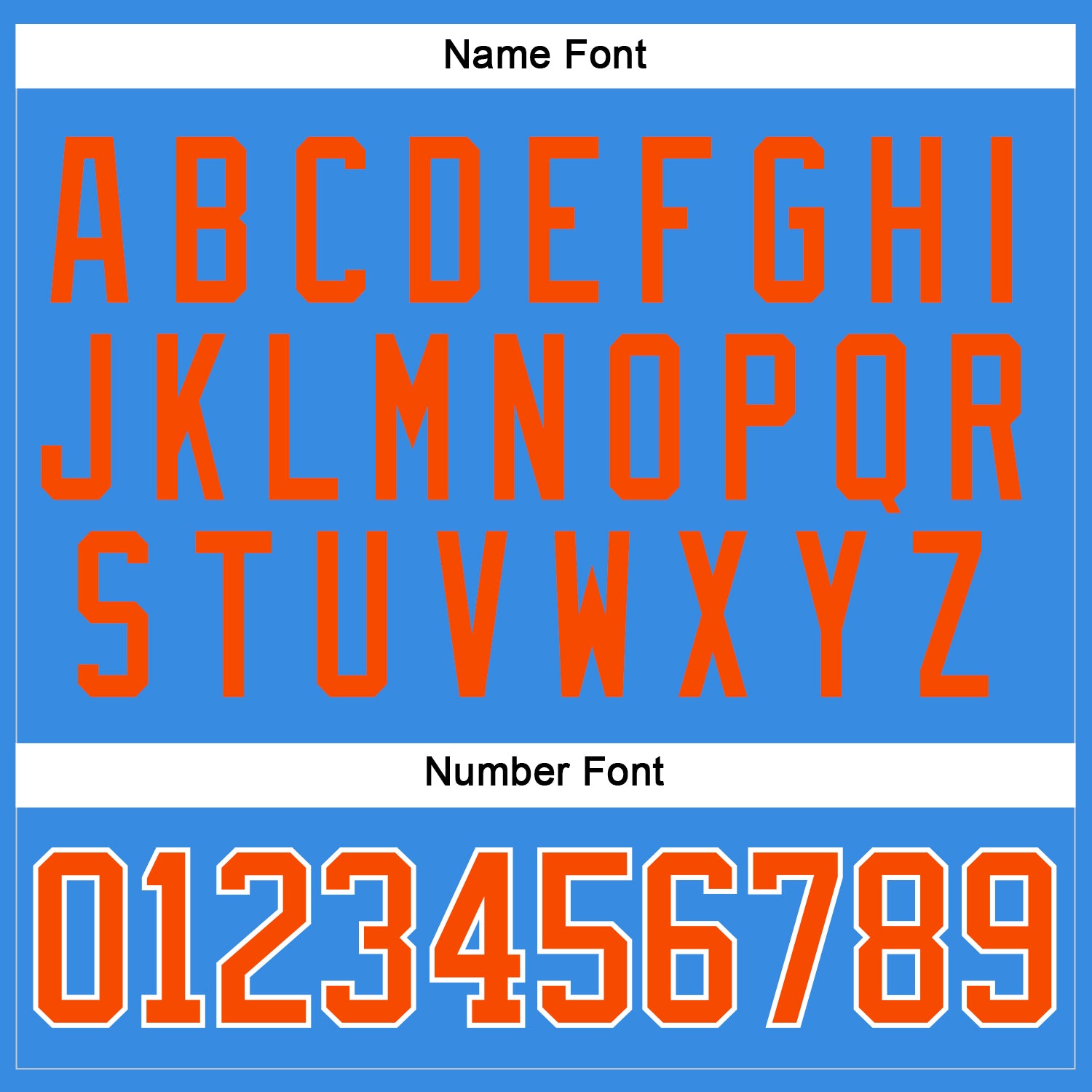 Custom Powder Blue Orange-White Hockey Jersey - Sky-Custom
