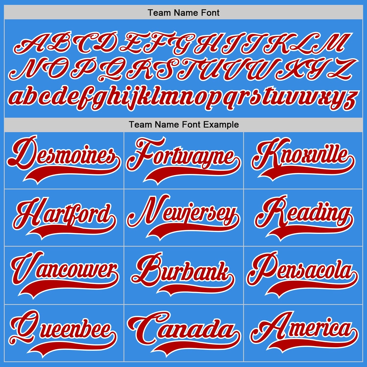 Custom Powder Blue Red-White Hockey Jersey - Sky-Custom