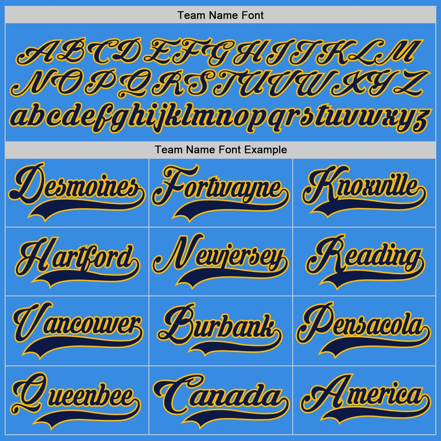 Custom Powder Blue Navy-Gold Hockey Jersey - Sky-Custom