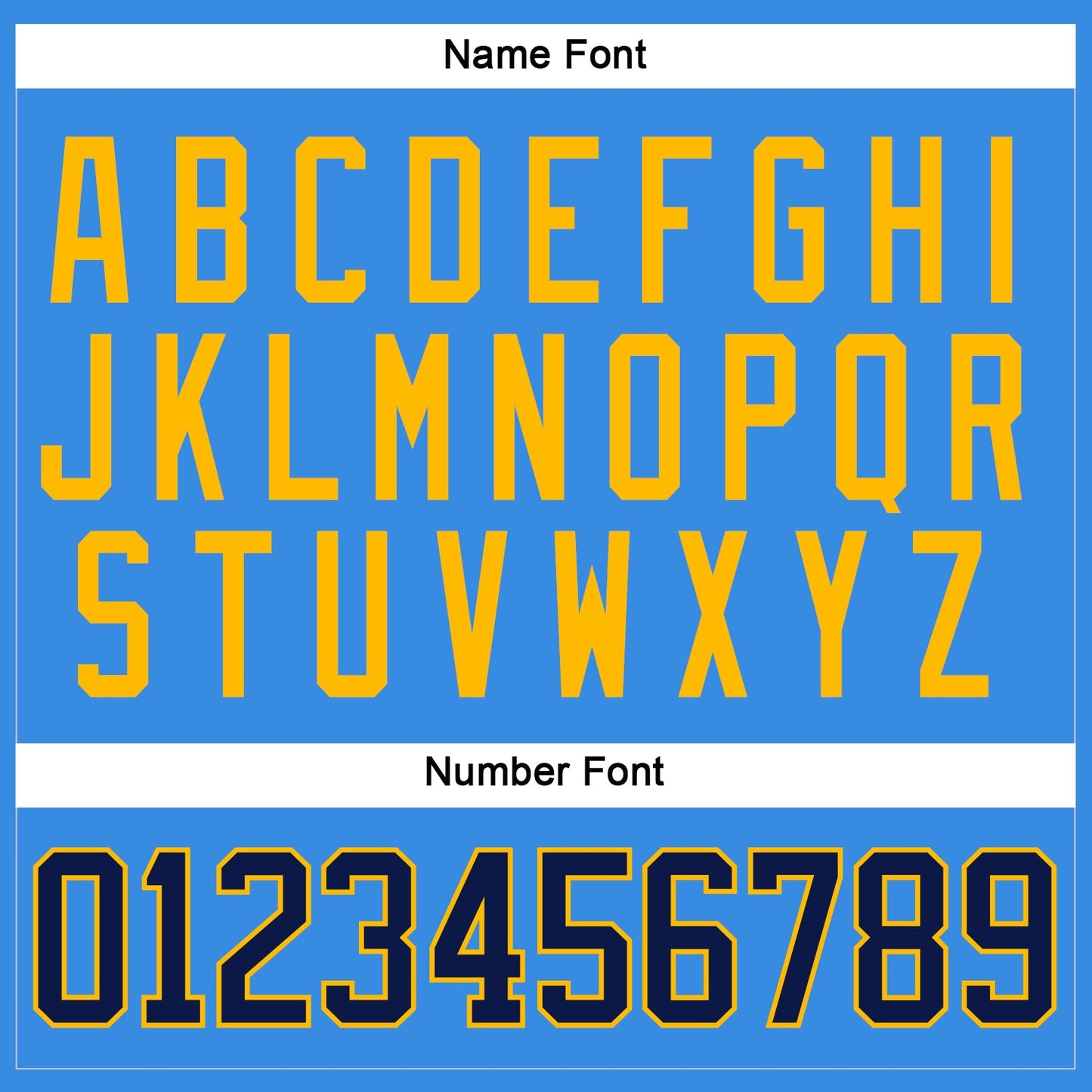 Custom Powder Blue Navy-Gold Hockey Jersey - Sky-Custom