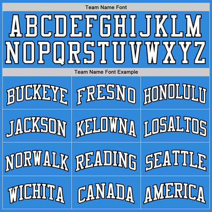 Custom Powder Blue White-Black Authentic Basketball Jersey - Sky-Custom