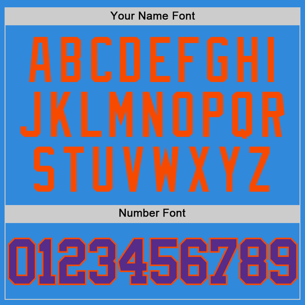Custom Powder Blue Purple-Orange Authentic Basketball Jersey - Sky-Custom