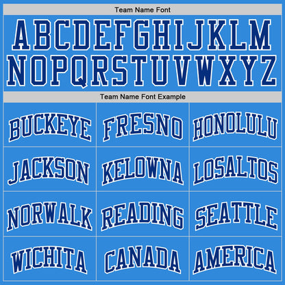 Custom Powder Blue Royal-White Authentic Basketball Jersey - Sky-Custom