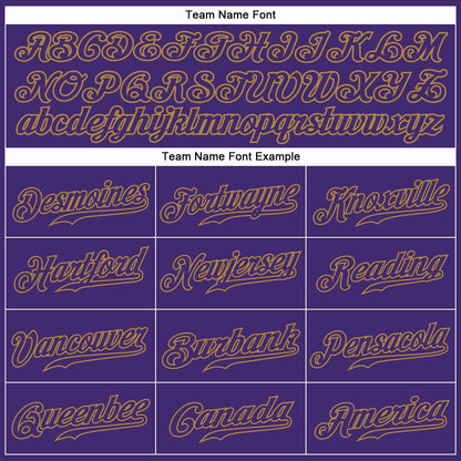 Custom Purple Purple-Old Gold Authentic Baseball Jersey - Sky-Custom