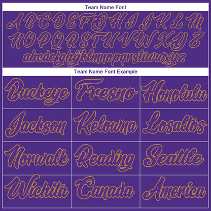 Custom Purple Purple-Old Gold Authentic Baseball Jersey - Sky-Custom