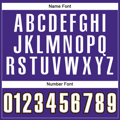 Custom Purple White-Old Gold Mesh Authentic Football Jersey - Sky-Custom