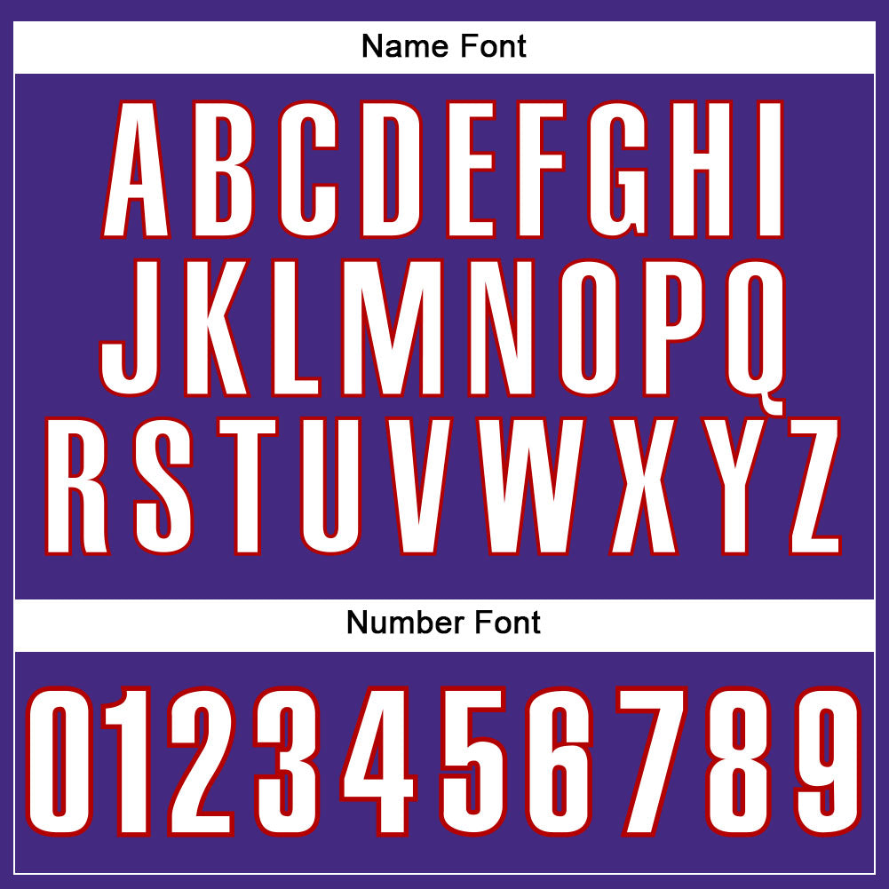 Custom Purple White-Red Mesh Authentic Football Jersey - Sky-Custom