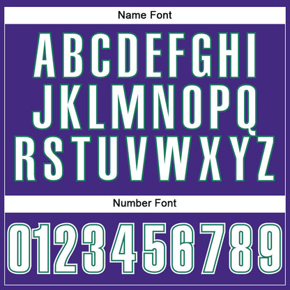 Custom Purple White-Kelly Green Mesh Authentic Football Jersey - Sky-Custom