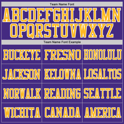 Custom Purple Aqua-Gold Mesh Authentic Football Jersey - Sky-Custom