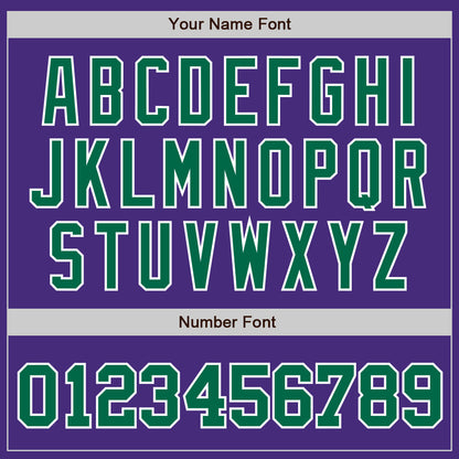 Custom Purple Kelly Green-White Authentic Baseball Jersey - Sky-Custom