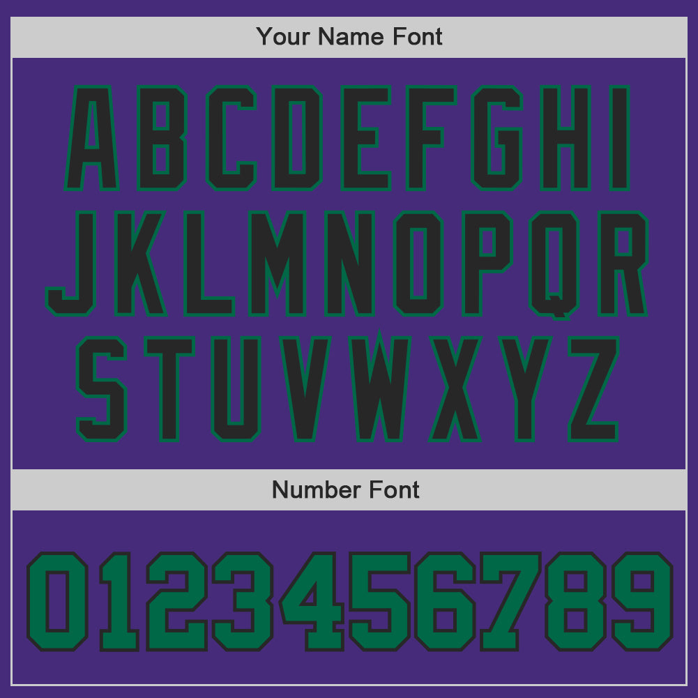Custom Purple Kelly Green-Black Authentic Baseball Jersey - Sky-Custom