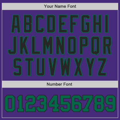 Custom Purple Kelly Green-Black Authentic Baseball Jersey - Sky-Custom