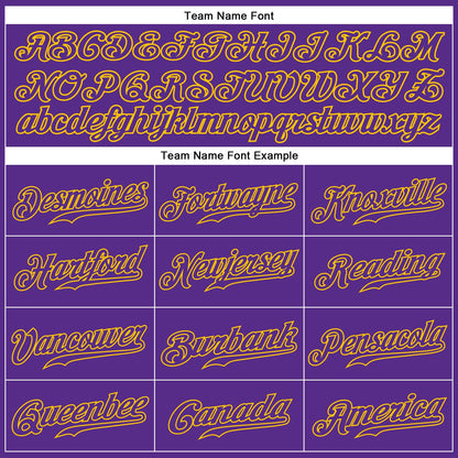 Custom Purple Purple-Gold Authentic Sleeveless Baseball Jersey - Sky-Custom