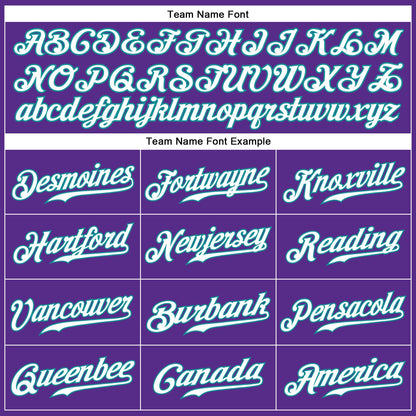 Custom Purple White-Teal Authentic Sleeveless Baseball Jersey - Sky-Custom