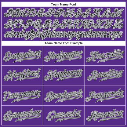 Custom Purple Black-White Authentic Sleeveless Baseball Jersey - Sky-Custom