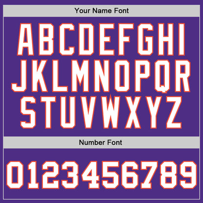 Custom Purple White-Orange Authentic Throwback Basketball Jersey - Sky-Custom