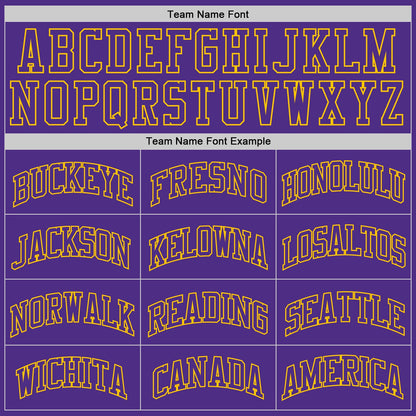 Custom Purple Purple-Gold Authentic Throwback Basketball Jersey - Sky-Custom